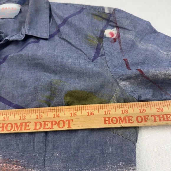 Fort Makers The Dress Project Women 8 Denim Shirt Dress Paint Splash Artsy‎ Rare - Picture 14 of 16